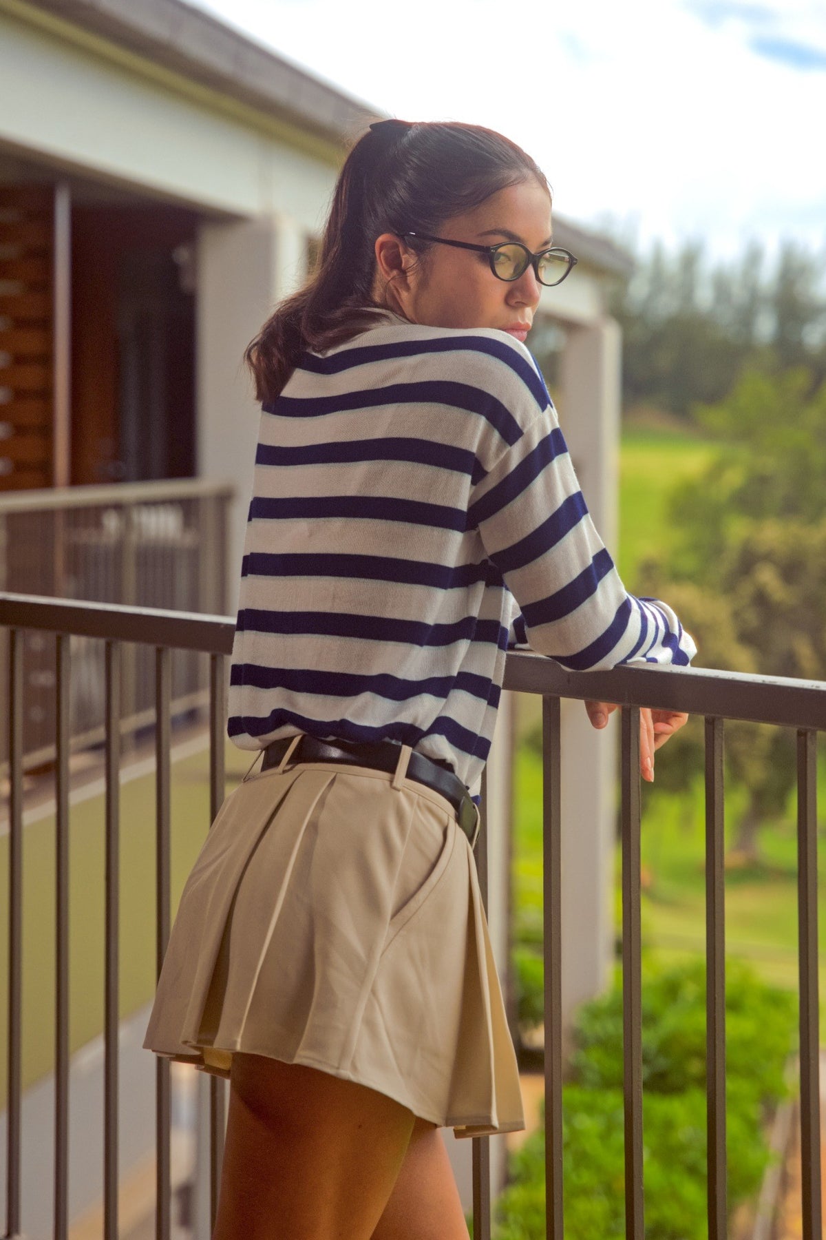Club Soda Striped Polo
